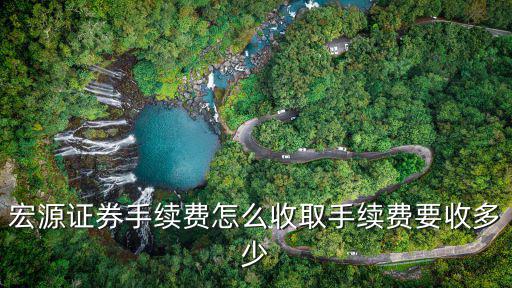 宏源證券手續(xù)費怎么收取手續(xù)費要收多少