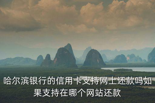哈爾濱銀行怎么還款，哈爾濱銀行的信用卡支持網(wǎng)上還款嗎如果支持在哪個網(wǎng)站還款