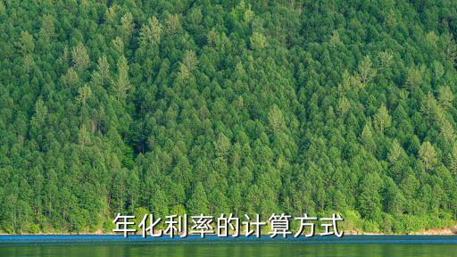 年化利率的計(jì)算方式