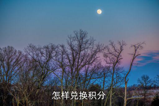 怎樣兌換積分