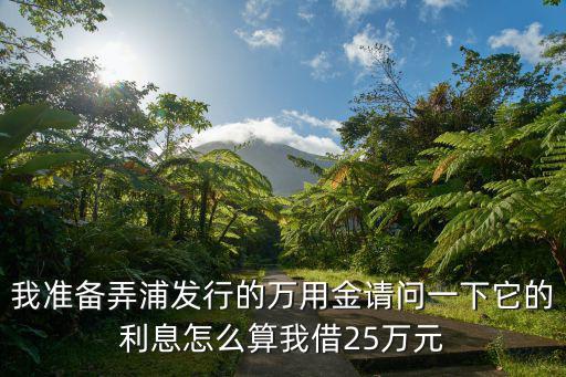 萬用金利息怎么扣除，我在浦發(fā)信用卡萬用金借39000分36期怎么算每期還多少總共出多