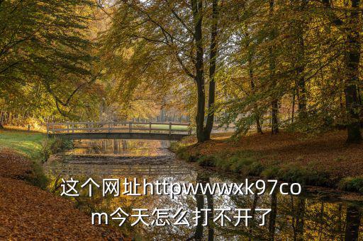 這個網址httpwwwxk97com今天怎么打不開了