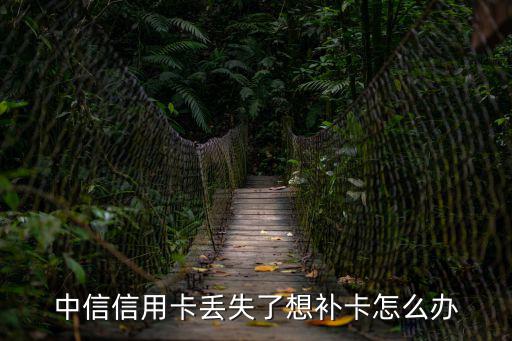 中信信用卡丟失了想補(bǔ)卡怎么辦