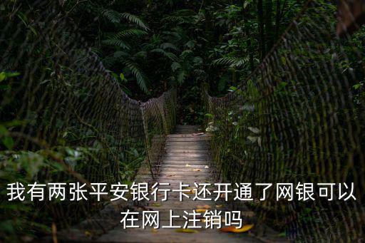 我有兩張平安銀行卡還開通了網(wǎng)銀可以在網(wǎng)上注銷嗎