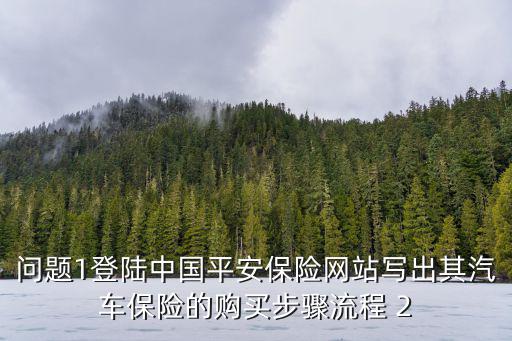 平安車險怎么網(wǎng)上購買，怎么上網(wǎng)買車險啊沒在網(wǎng)上買過求指導