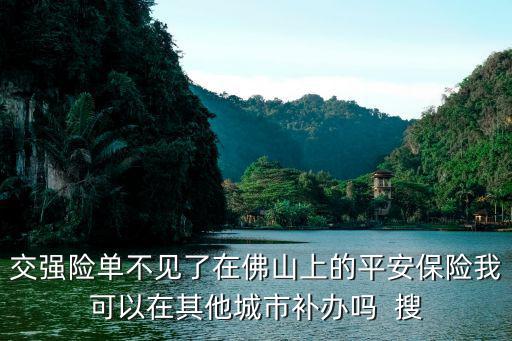 交強(qiáng)險(xiǎn)單不見了在佛山上的平安保險(xiǎn)我可以在其他城市補(bǔ)辦嗎  搜