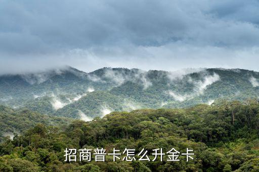 招行怎么普卡升級(jí)金卡，招商普卡怎么升金卡