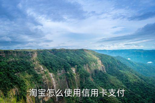 淘寶怎么使用信用卡支付