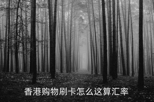 香港購(gòu)物刷卡怎么這算匯率