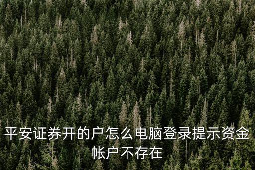 平安證券怎么登陸，我的平安證券怎么登陸不上了