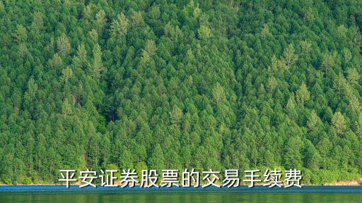 平安證券股票的交易手續(xù)費(fèi)