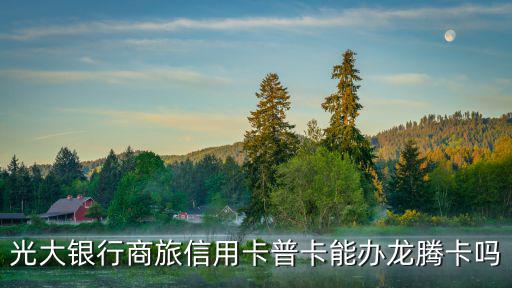 光大銀行商旅信用卡普卡能辦龍騰卡嗎