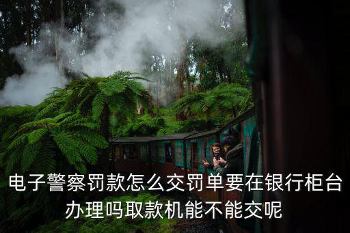 電子警察罰款怎么交罰單要在銀行柜臺(tái)辦理嗎取款機(jī)能不能交呢