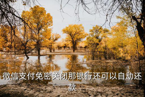 微信怎么自動還信用卡還款，微信支付免密關閉那銀行還可以自動還款