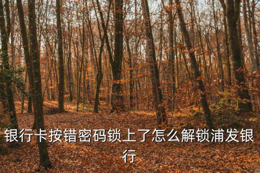 浦發(fā)銀行卡被鎖怎么辦，如何解浦發(fā)信用卡我的卡被鎖住了怎么解開