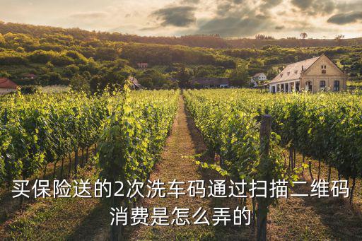 平安好車主洗車怎么弄，買保險(xiǎn)送的2次洗車碼通過掃描二維碼消費(fèi)是怎么弄的