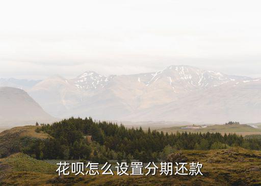 螞蟻花唄怎么更改分期，花唄怎么設(shè)置分期還款