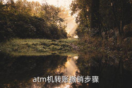 atm機(jī)轉(zhuǎn)賬撤銷步驟