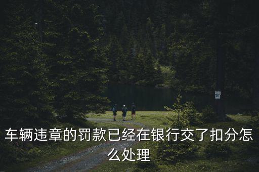 車輛違章的罰款已經(jīng)在銀行交了扣分怎么處理