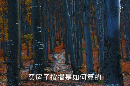 買房子按揭是如何算的