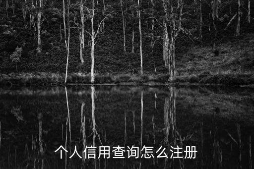 個(gè)人信用查詢?cè)趺醋?cè)