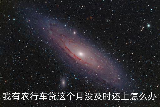 我有農(nóng)行車貸這個(gè)月沒(méi)及時(shí)還上怎么辦