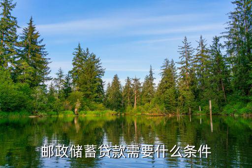 郵政儲(chǔ)蓄貸款需要什么條件
