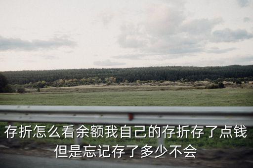 存折錢余額怎么看，存折怎么看余額我自己的存折存了點錢但是忘記存了多少不會