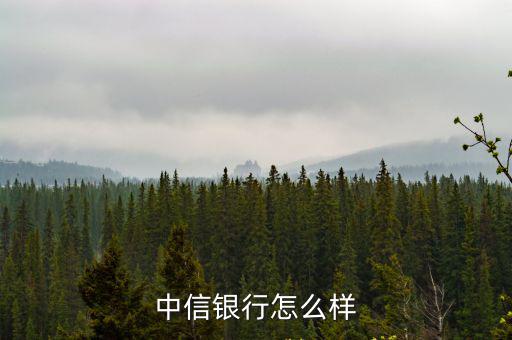 合肥中信銀行怎么樣，中信銀行怎么樣