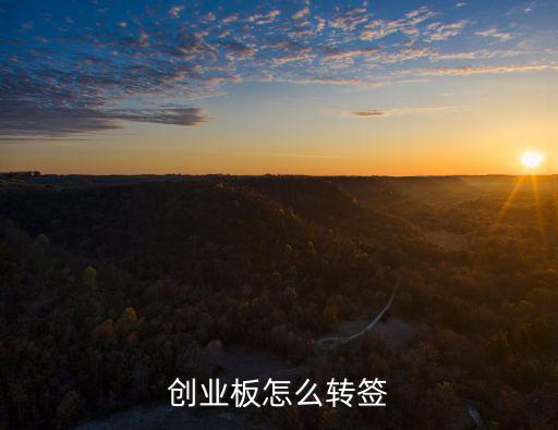創(chuàng)業(yè)板怎么轉(zhuǎn)簽