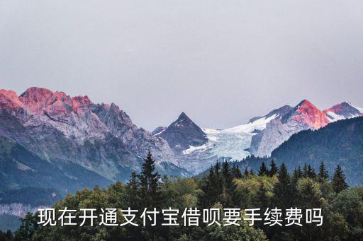 螞蟻借唄怎么要手續(xù)費，支付寶借唄需要收手續(xù)費嗎
