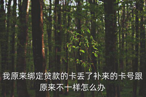 工行車(chē)貸卡丟了怎么辦，車(chē)貸綁定的銀行卡丟啦我去銀行補(bǔ)辦同一賬號(hào)的卡 銀行說(shuō)得1個(gè)月才下