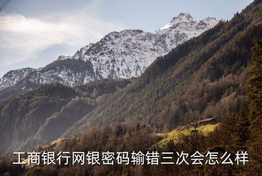 工商銀行網(wǎng)銀密碼輸錯(cuò)三次會(huì)怎么樣