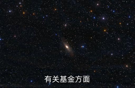 有關(guān)基金方面