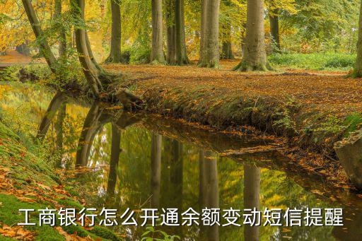 工商銀行怎么開通余額變動(dòng)短信提醒