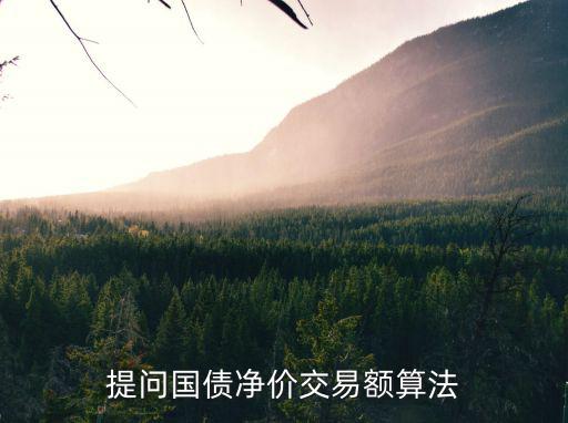 提問(wèn)國(guó)債凈價(jià)交易額算法