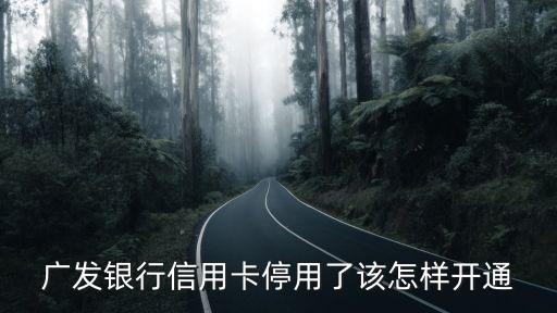 廣發(fā)卡被停用怎么辦，廣發(fā)信用卡被暫停使用怎么辦