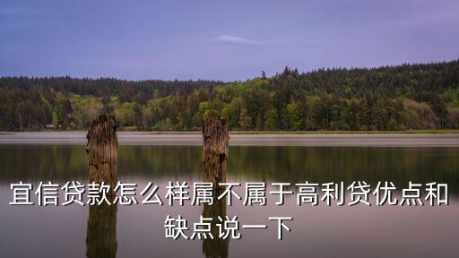 洛陽(yáng)宜信貸款怎么樣，宜信貸款怎么樣屬不屬于高利貸優(yōu)點(diǎn)和缺點(diǎn)說(shuō)一下