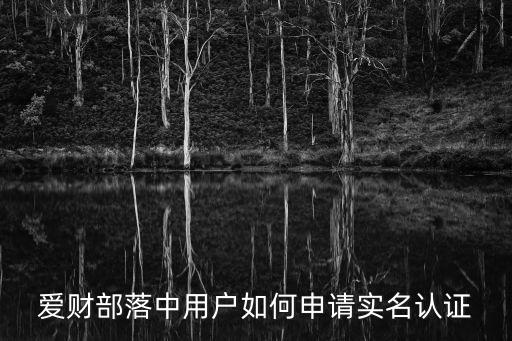 愛投資怎么注冊，愛財部落中用戶如何申請實名認證