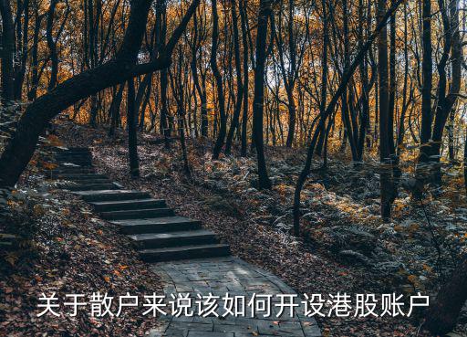 關(guān)于散戶來(lái)說(shuō)該如何開(kāi)設(shè)港股賬戶