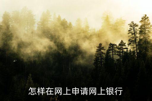 怎樣在網(wǎng)上申請網(wǎng)上銀行