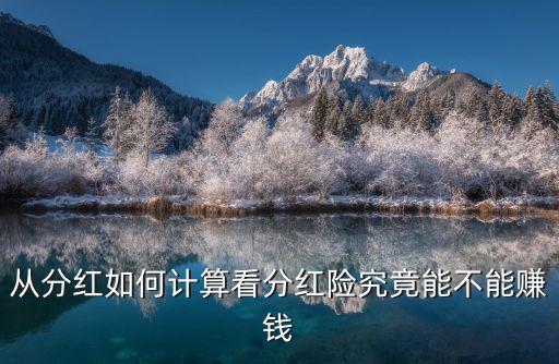 分紅險利益演算怎么看，從分紅如何計算看分紅險究竟能不能賺錢