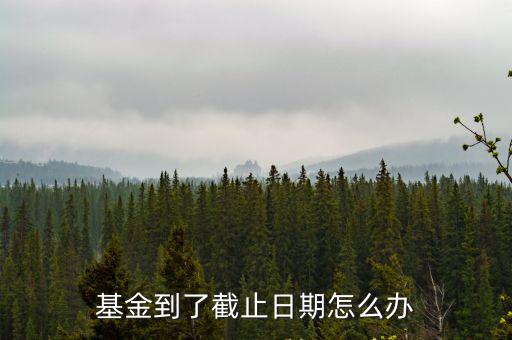 基金寶二到期了怎么辦，二保過期未做會怎樣處理