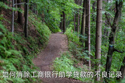 如何消除工商銀行助學貸款的不良記錄