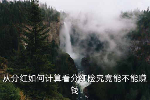 從分紅如何計(jì)算看分紅險(xiǎn)究竟能不能賺錢