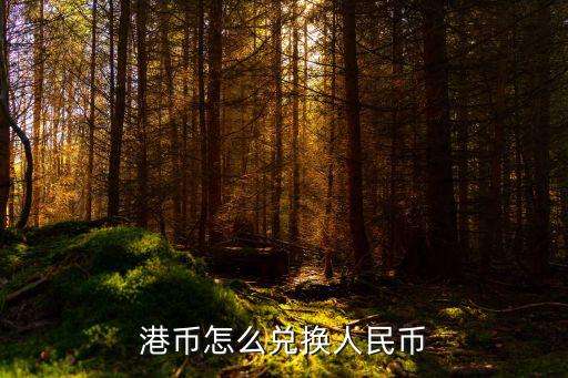 港幣怎么兌換人民幣