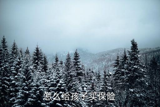 怎么給孩子買保險