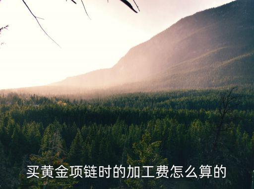 買黃金項(xiàng)鏈時(shí)的加工費(fèi)怎么算的