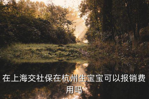 在上海交社保在杭州生寶寶可以報(bào)銷費(fèi)用嗎