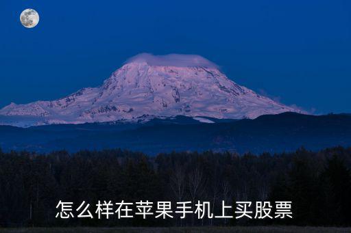 怎么樣在蘋(píng)果手機(jī)上買(mǎi)股票